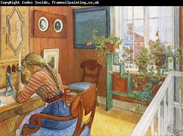 Carl Larsson Writing Letters